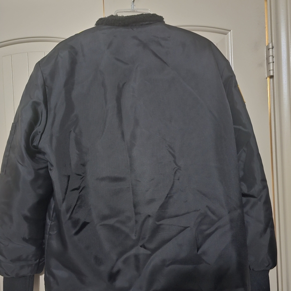 Men's Vintage Great Lakes Fleece Bomber Jacket - Picture 2 of 5
